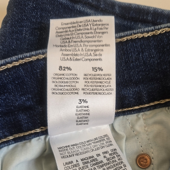 Mother The Rambler Ankle Don't Mind Me Jeans in Blue Size 31 - Picture 7 of 9
